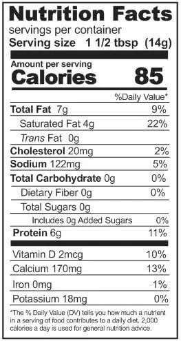 Rainy Day Foods Freeze-Dried Monterey Jack Cheese 37 oz #10 Can - 75 Servings