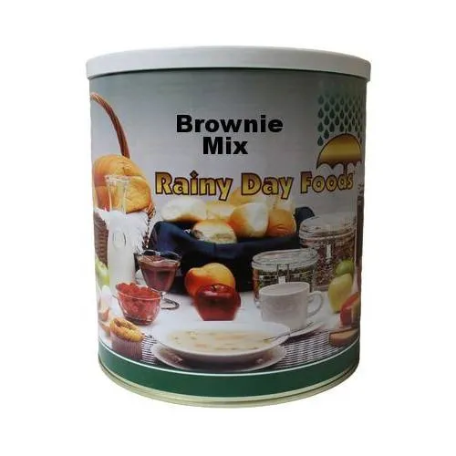 Rainy Day Foods Fudge Brownie Mix -66 oz #10 Can - 33 Servings