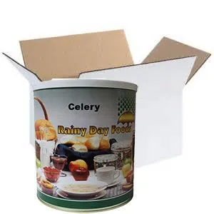 Rainy Day Foods Gluten-Free Dehydrated Celery 6 (Case of Six) #10 Cans - 876 Servings