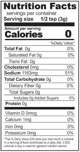 Rainy Day Foods - Iodized Salt 128 oz #10 Can - 605 Servings