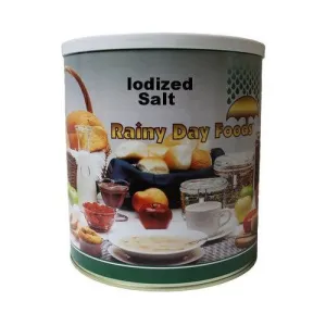 Rainy Day Foods - Iodized Salt 128 oz #10 Can - 605 Servings