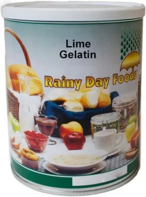 Rainy Day Foods Lime Gelatin 27 oz #2.5 Can - 30 Servings