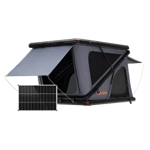 San Hima Kalbarri Z Roof Top Tent Hardshell With Ladder   130W Solar Panel