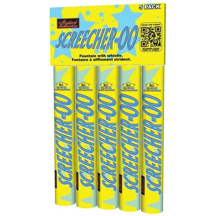 SCREECHER-OO FIREWORKS - 5/PK