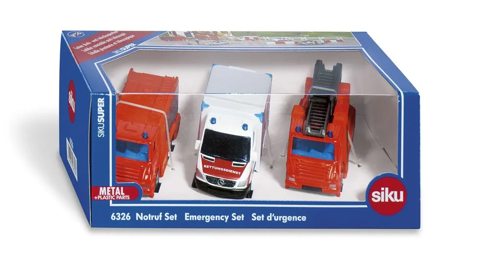 Siku 6326 3 Piece Fire Emergency Set