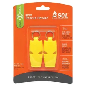 SOL Rescue Howler Whistle 2PK-D