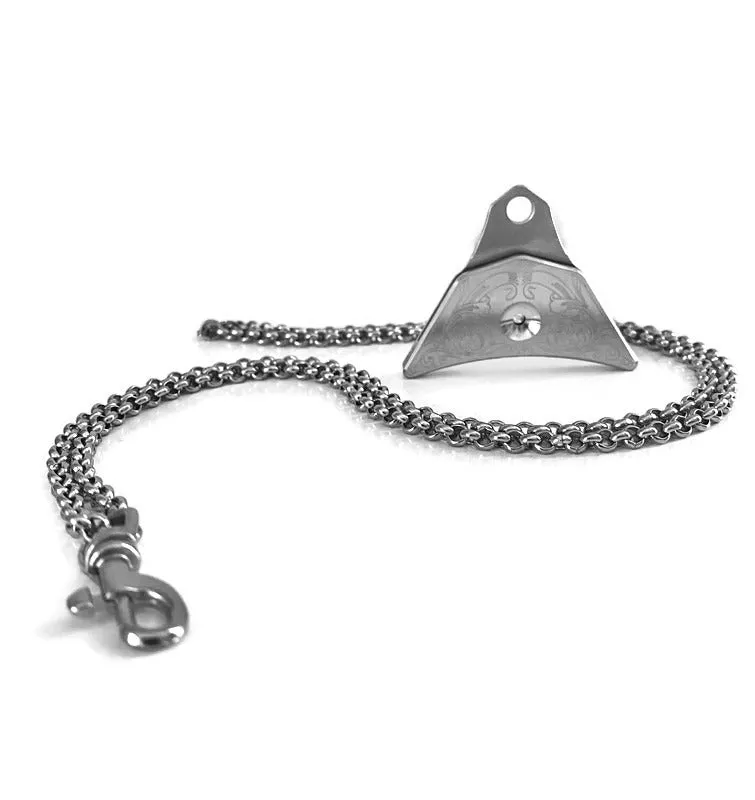 Stainless Steel Chain Whistle Lanyard