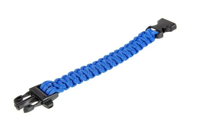 Survival Bracelet (Fastex) - Blue