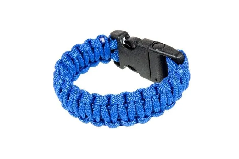 Survival Bracelet (Fastex) - Blue