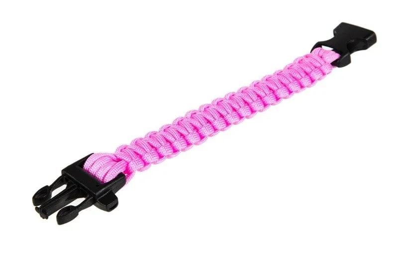 Survival Bracelet (Fastex) - Pink