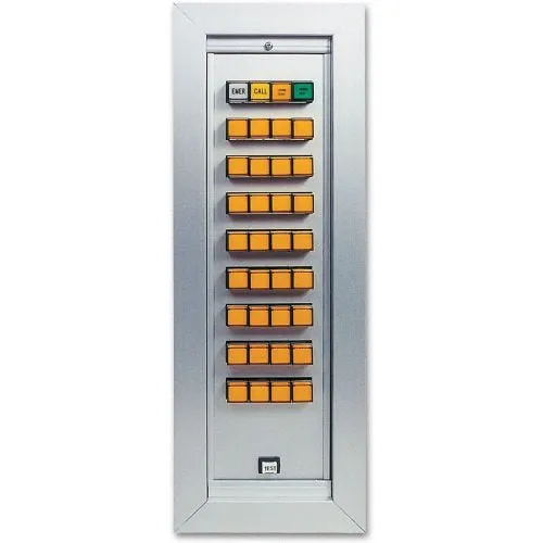 TekTone NC110/4 Nurse Call Master Annunciator Panel with Control Panel Zones