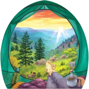 Tent View Mountains Sticker