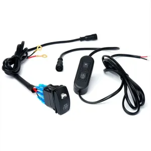 Wiring Harness with 2 Switches For LED Chase Rear Strobe Light Bar