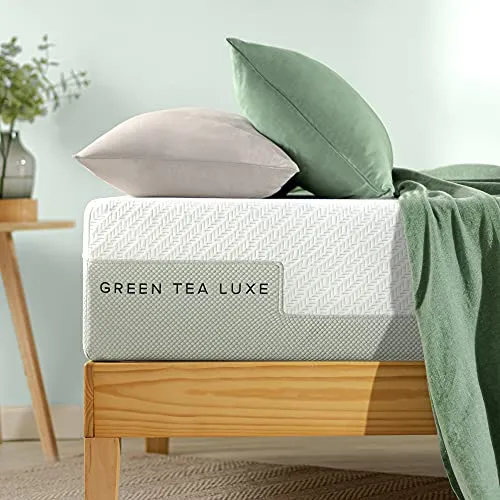 ZINUS 12 Inch Green Tea Luxe Memory Foam Mattress / Pressure Relieving / CertiPUR-US Certified / Bed-in-a-Box / All-New / Made in USA, Twin